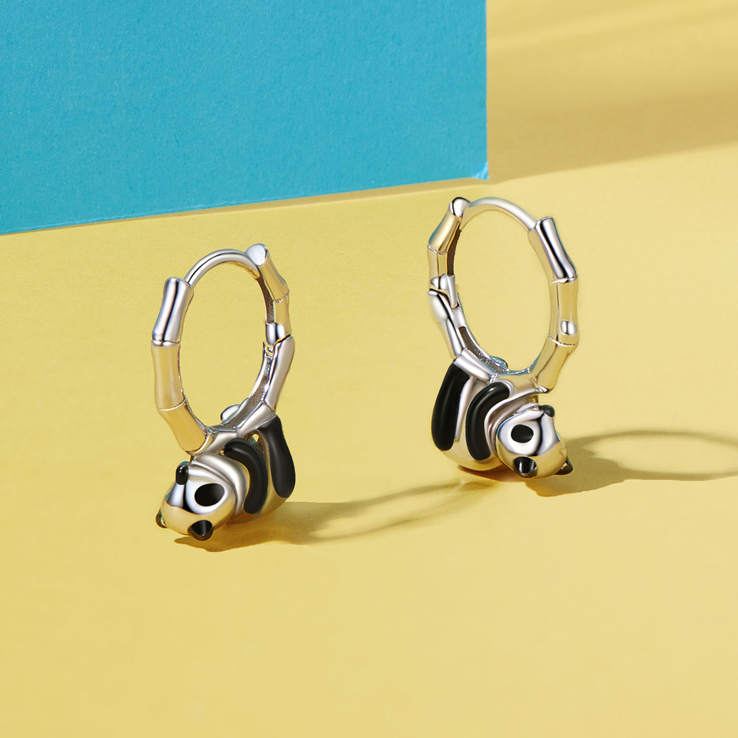 パンダバンブーフープピアス image number 1