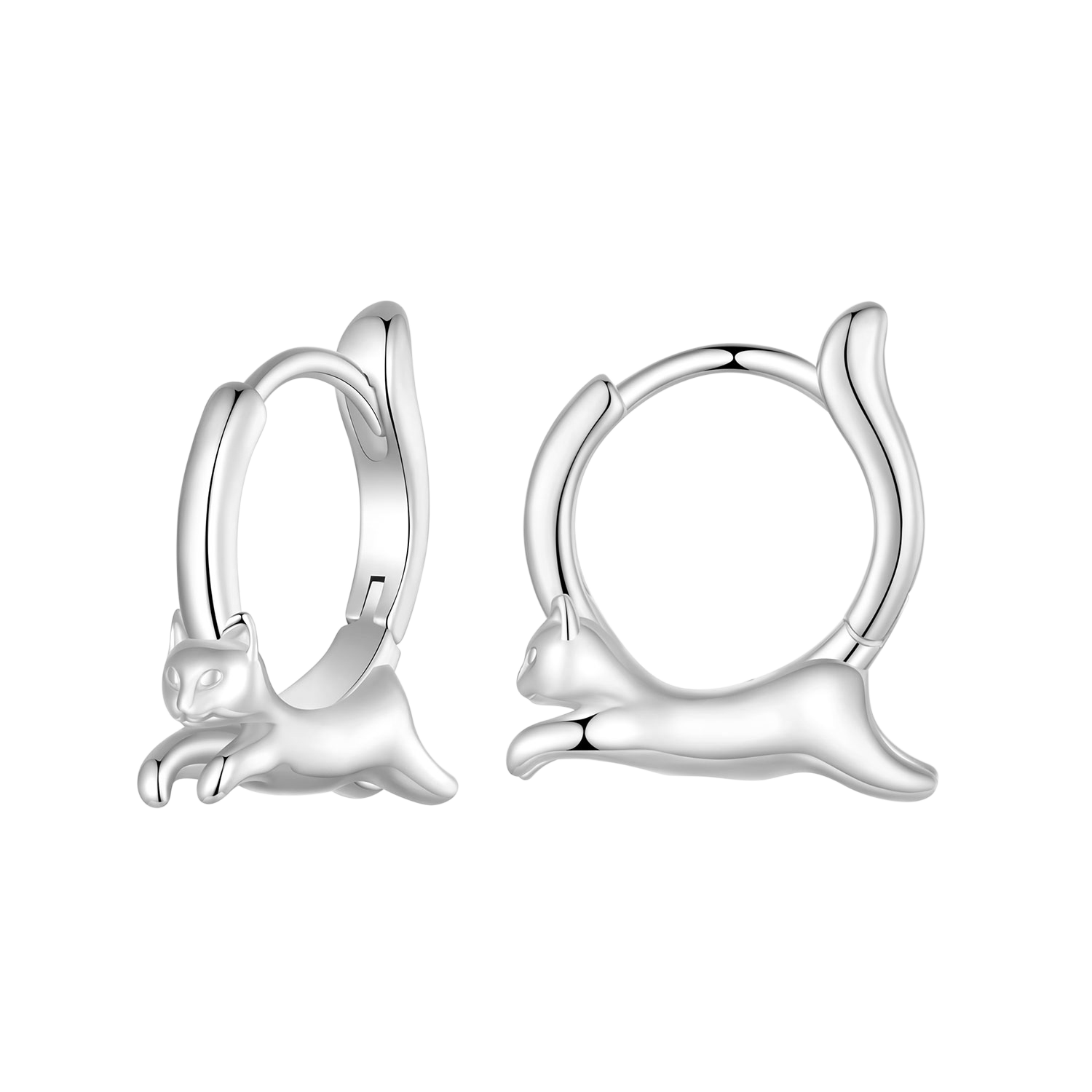 キュートキャットフープピアス image number 0