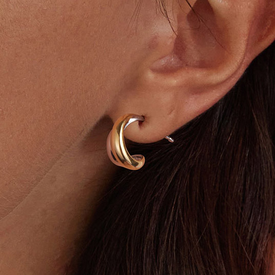 ダブルロール スタッドピアス image number 4