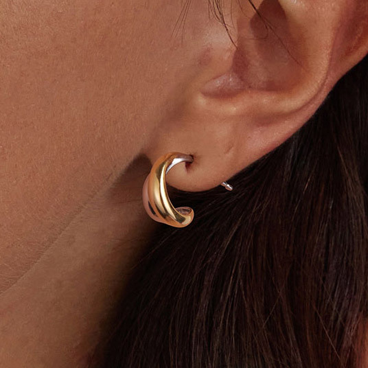 ダブルロール スタッドピアス image number 4