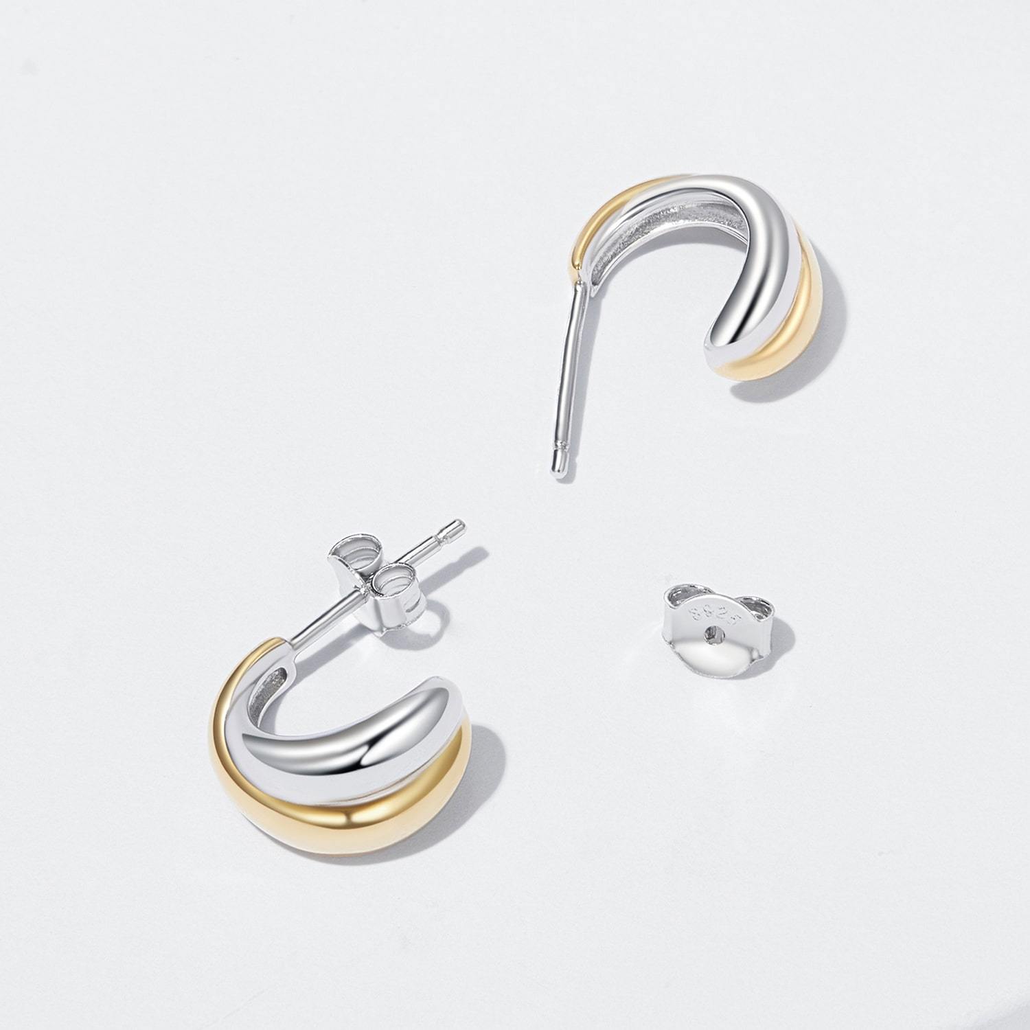 ダブルロール スタッドピアス image number 2