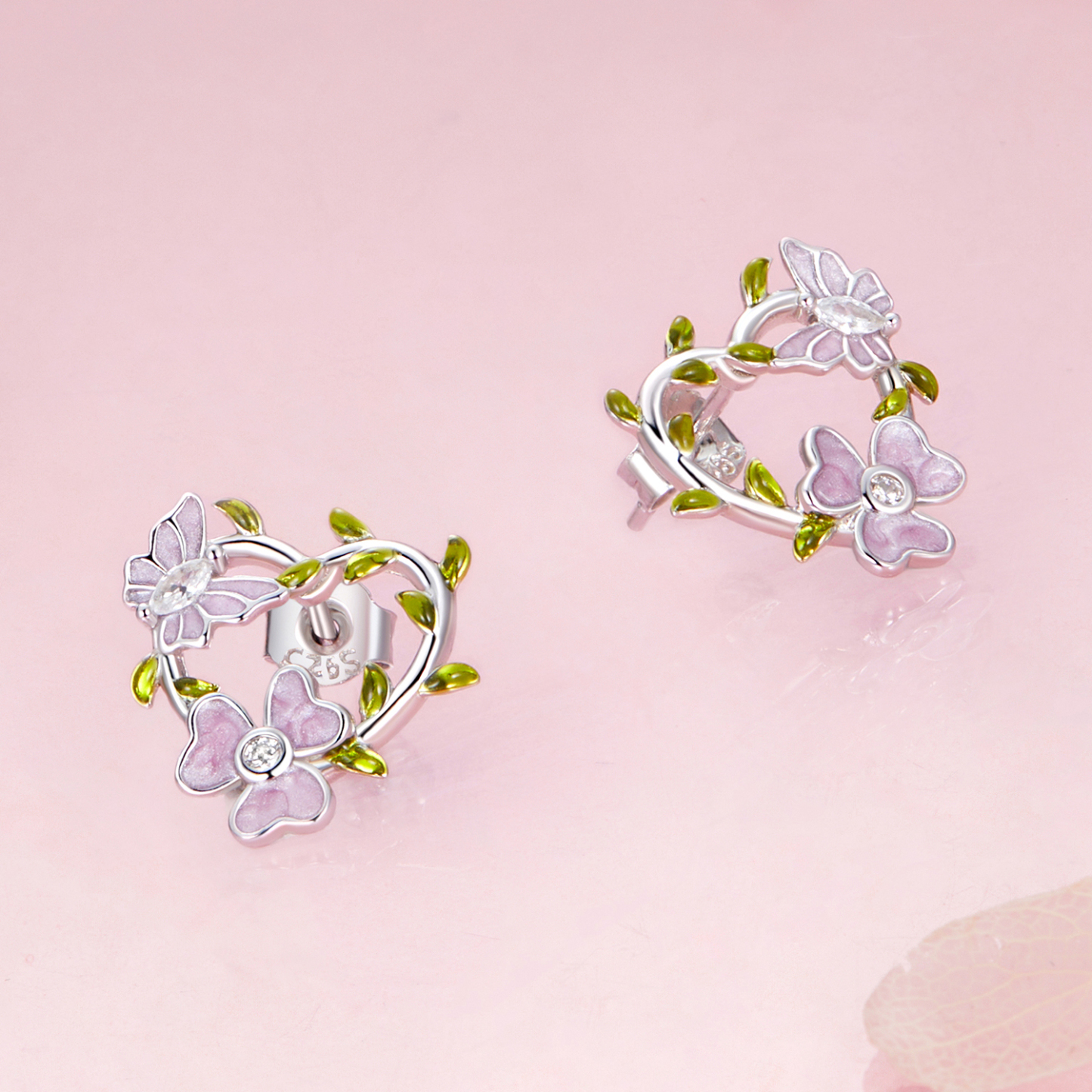 バタフライウィステリアスタッドピアス image number 2