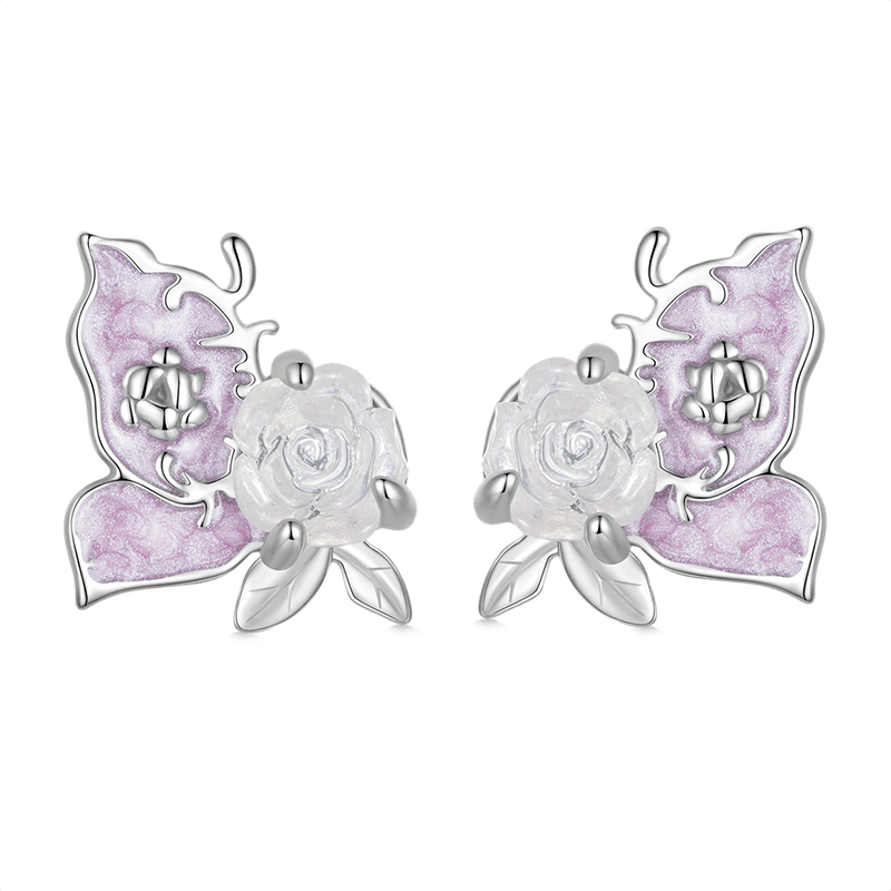 カラーチェンジローズスタッドピアス image number 0