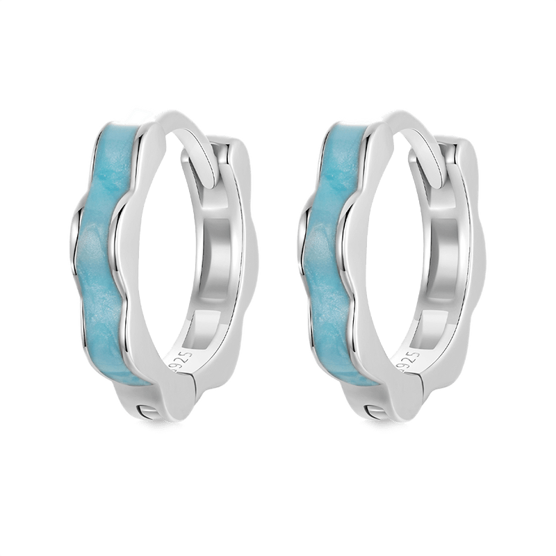 ブルーウェーブフープピアス image number 0