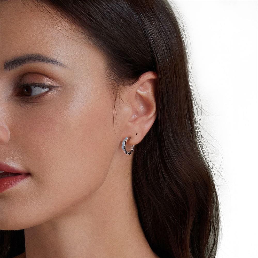 ブルーウェーブフープピアス image number 3