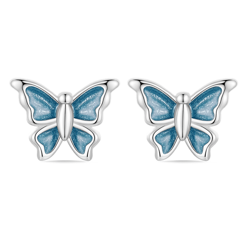 ブルーバタフライスタッドピアス image number 0
