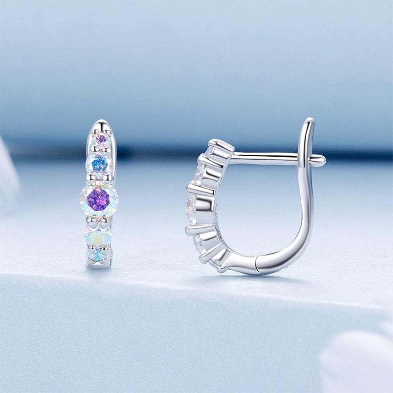 マルチカラーU字フープピアス image number 1