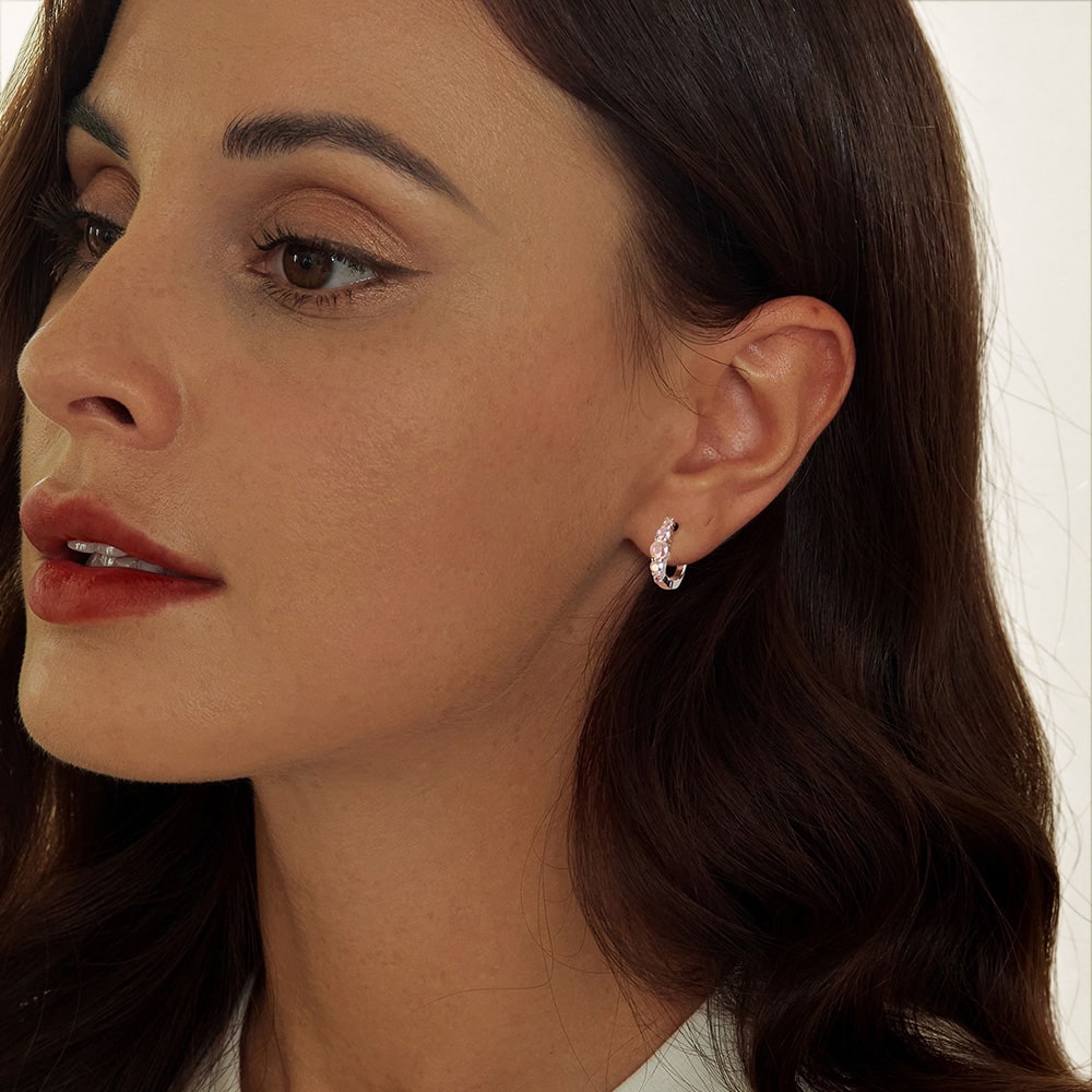 マルチカラーU字フープピアス image number 4