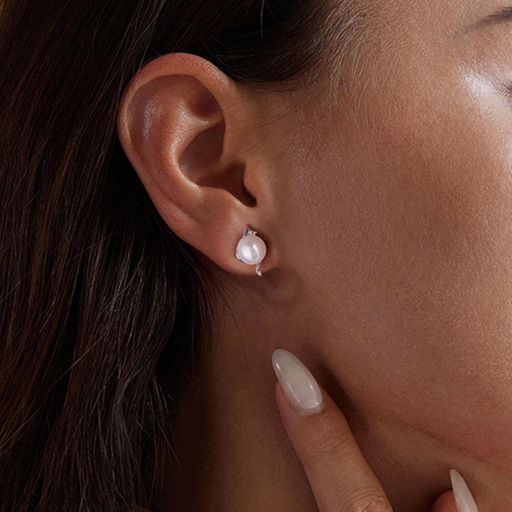 淡水パールスタッドピアス image number 4