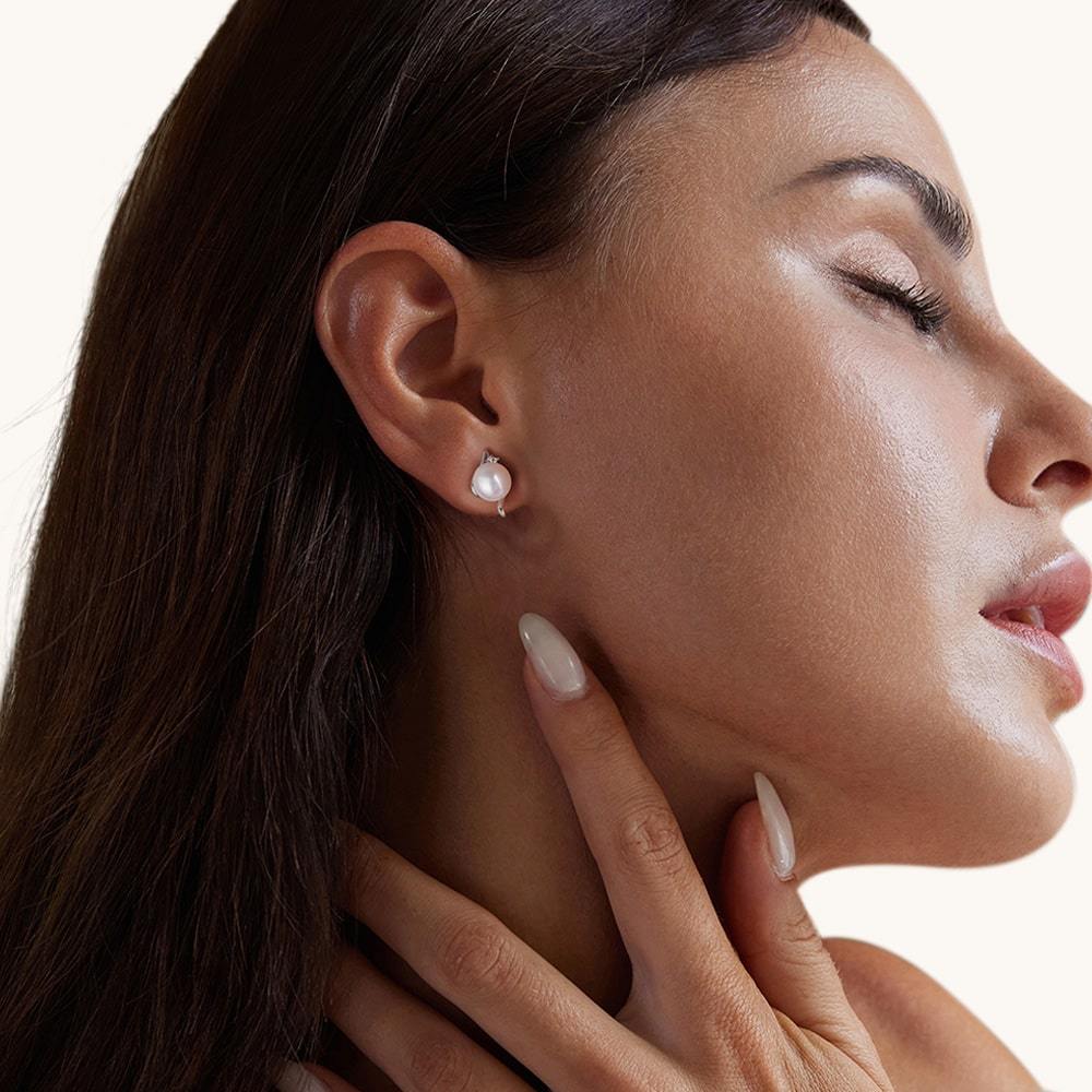 淡水パールスタッドピアス image number 5