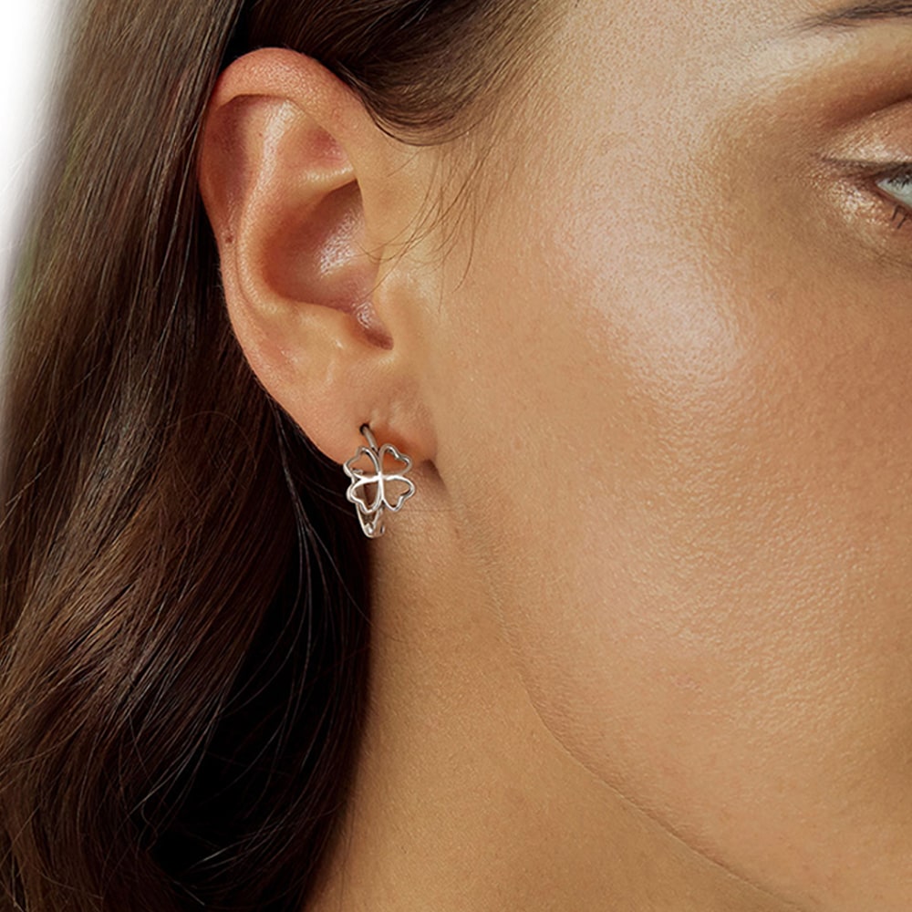 四つ葉フープピアス image number 4