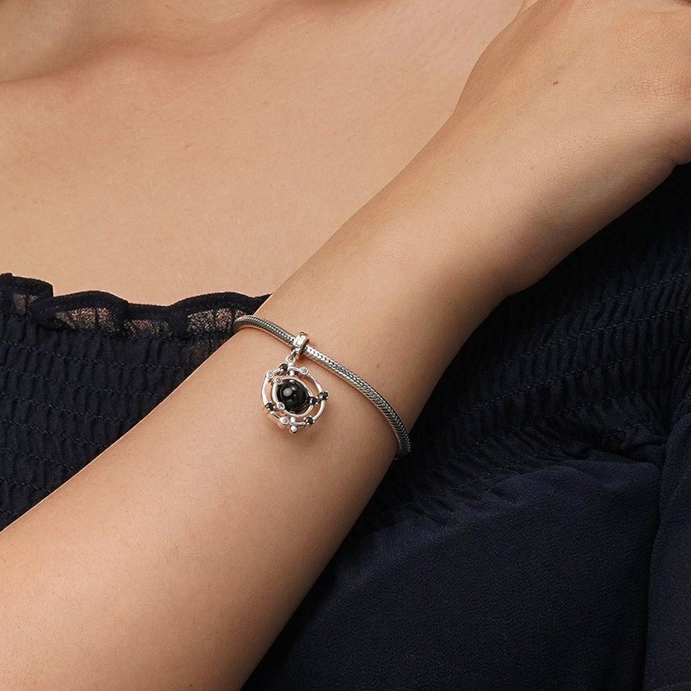 回転可能なブラックオニキスペンダント image number 6