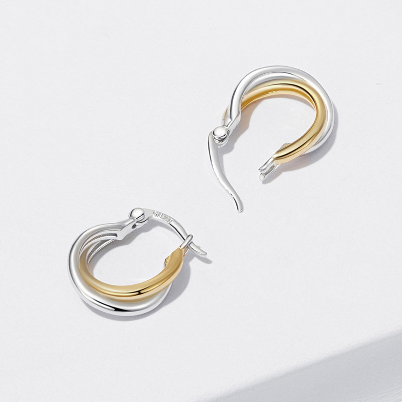 ダブルロール フープピアス image number 2