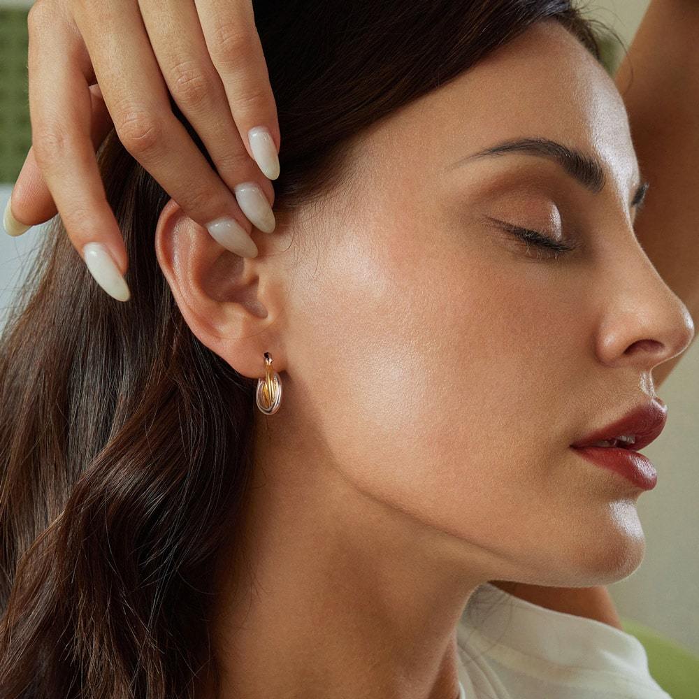 ダブルロール フープピアス image number 3