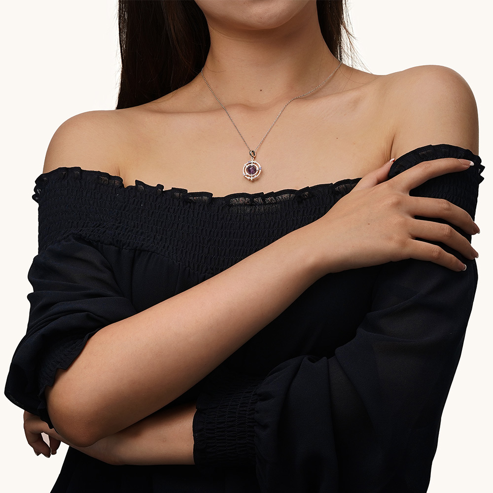 アメジストギャラクシーペンダント image number 3