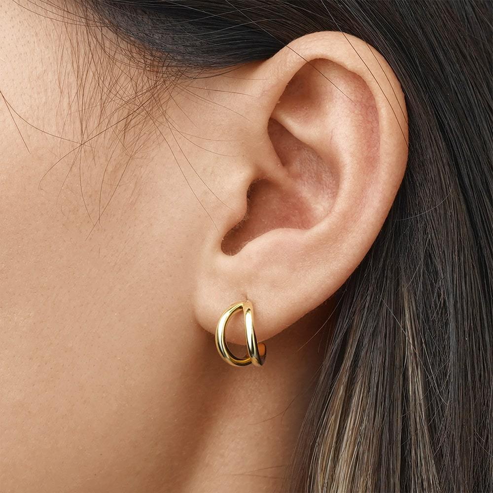 ゴールド　フープピアス ゴールド]フープピアス – CENE