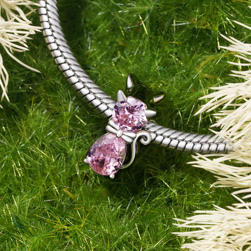 猫の誕生石チャーム image number 2