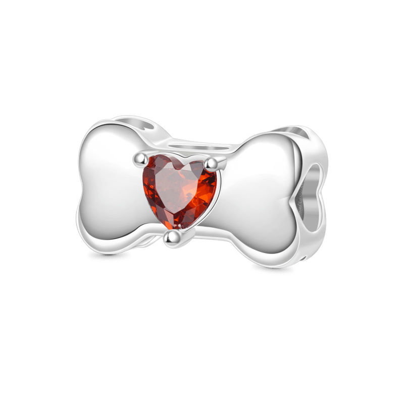 犬の骨の誕生石チャーム image number 1