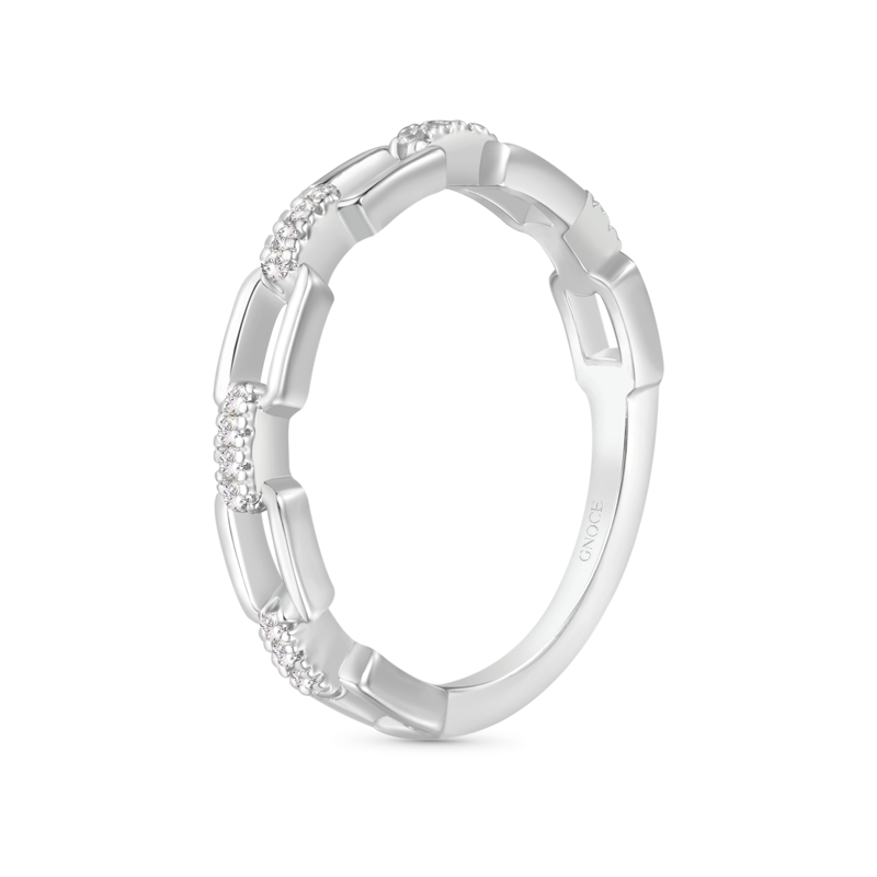 シルバー オープン リンク リング image number 1