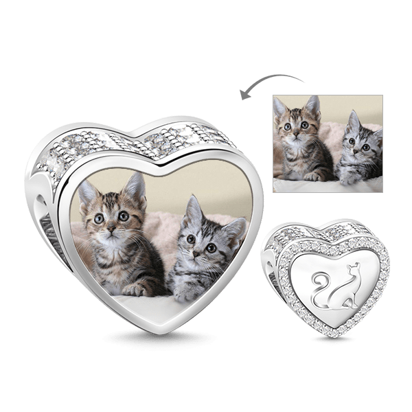 猫ちゃんの写真入れチャーム image number 0