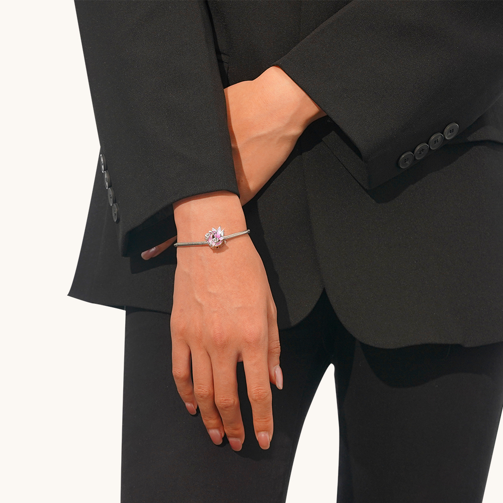 ピンクバタフライムーンチャーム image number 4