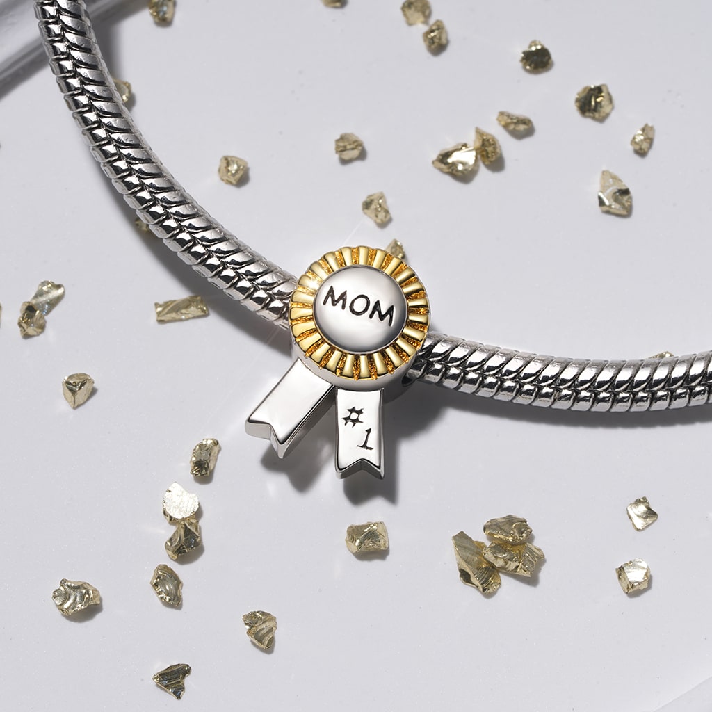 ママリボンバッジチャーム image number 2