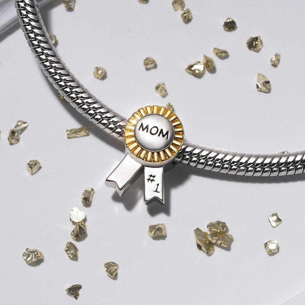 ママリボンバッジチャーム image number 2