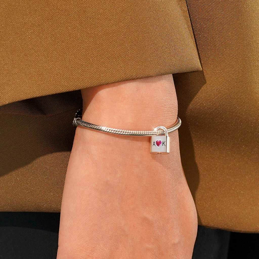 開閉可能なシルバー ロック チャーム image number 5