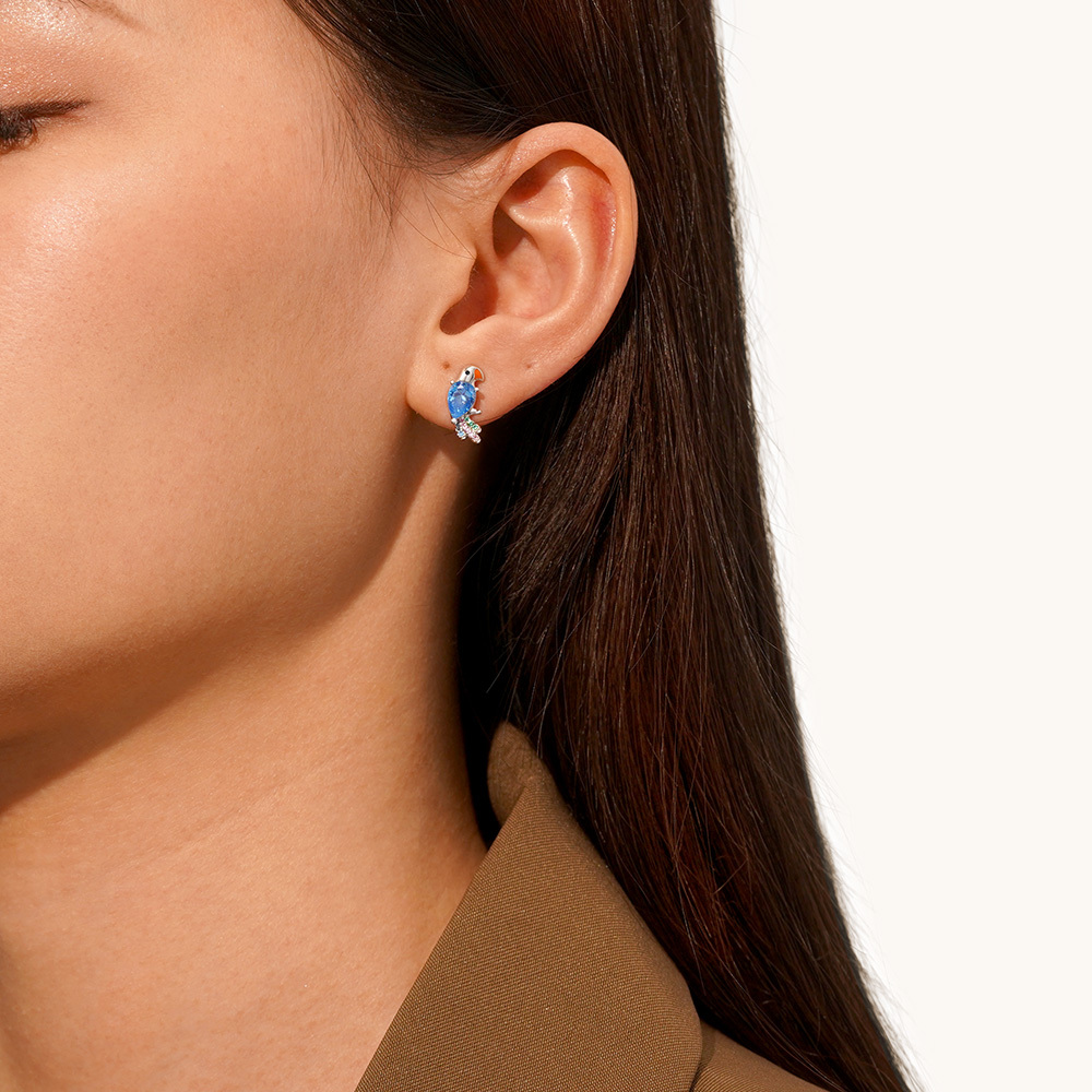 オウムのスタッド ピアス image number 3