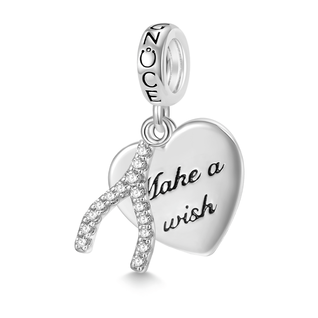 ハートウィッシュボーンチャーム image number 0