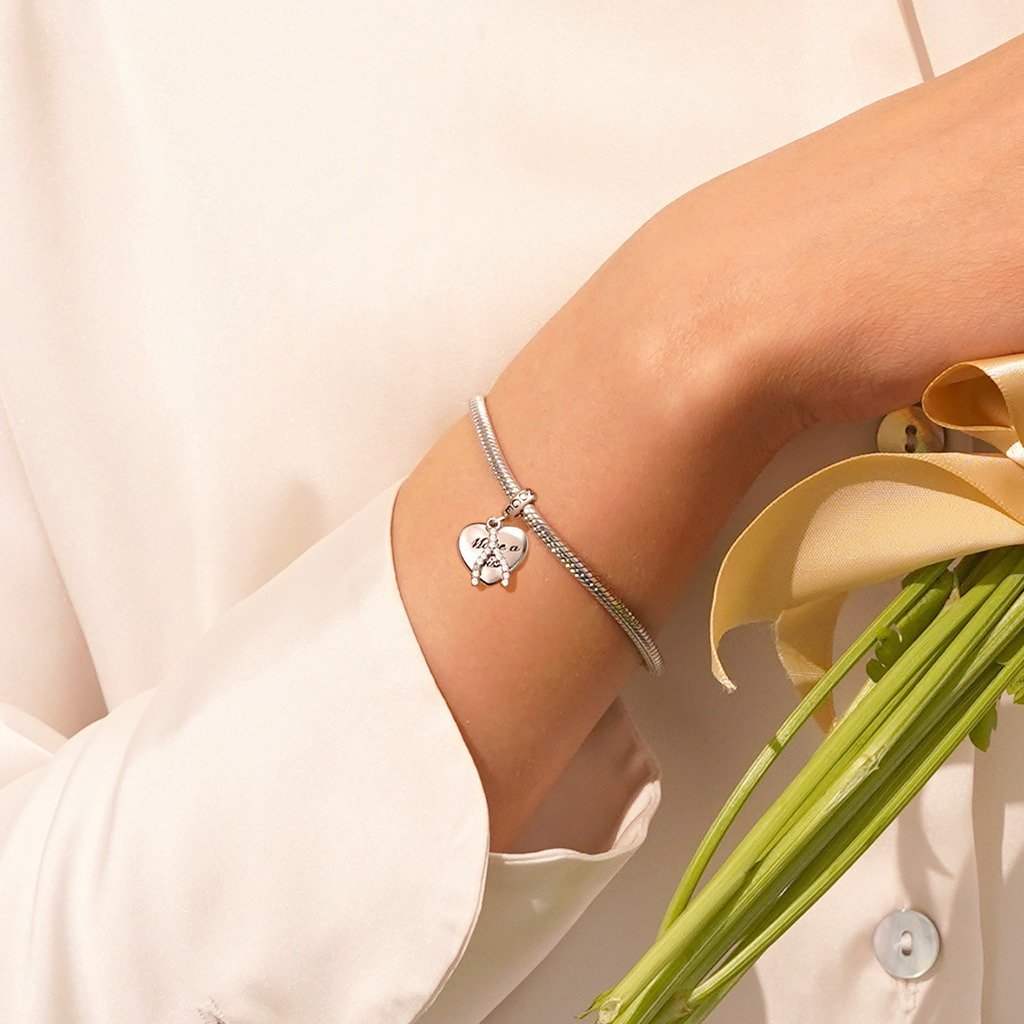 ハートウィッシュボーンチャーム image number 5