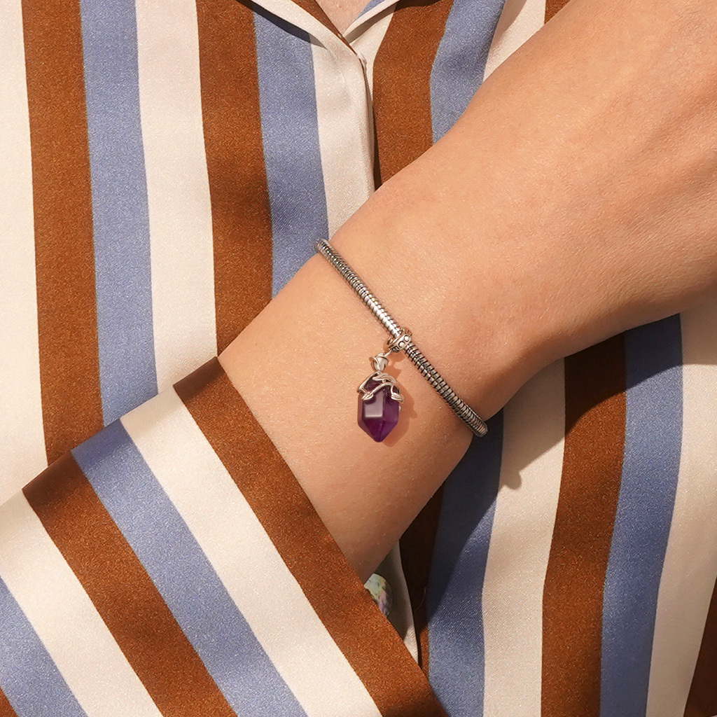 六角柱アメジストペンダント image number 5