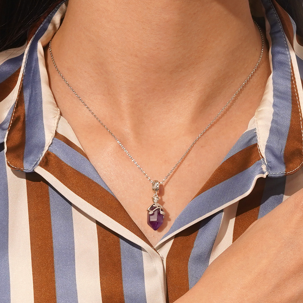 六角柱アメジストペンダント image number 4