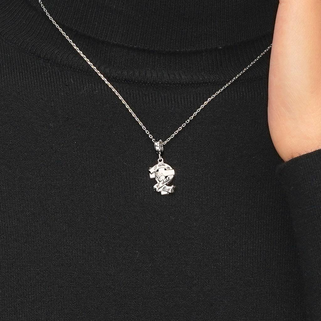 十字架の祈りの手ペンダント image number 4