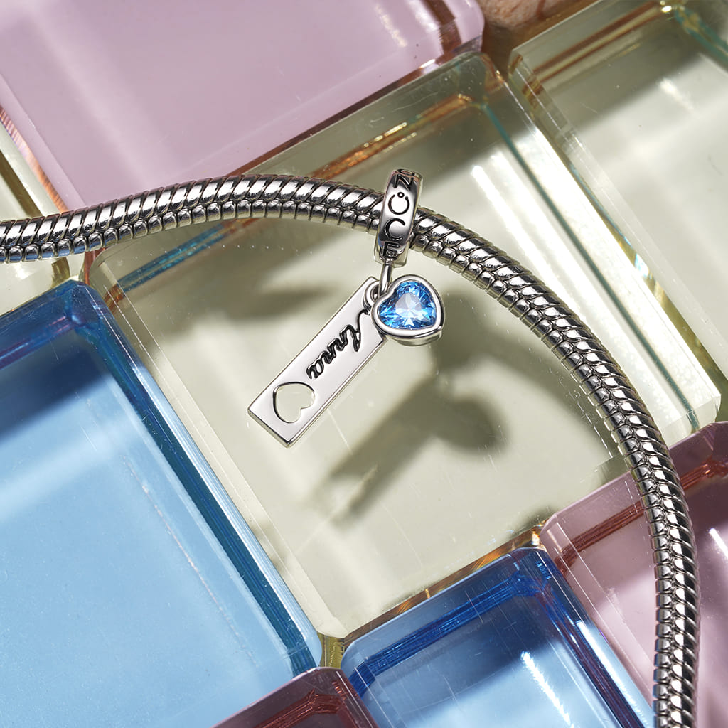 タグハート誕生石ペンダント image number 3