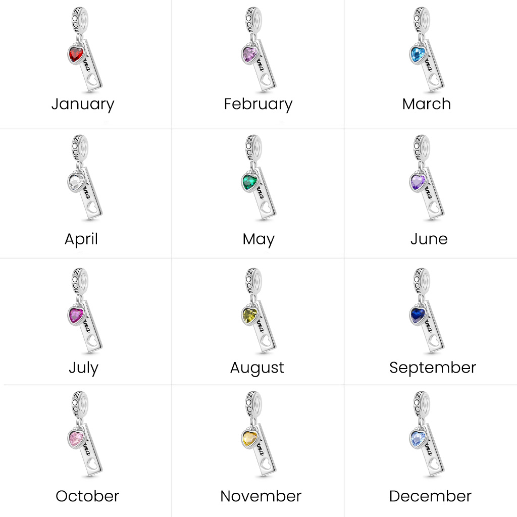 タグハート誕生石ペンダント image number 6