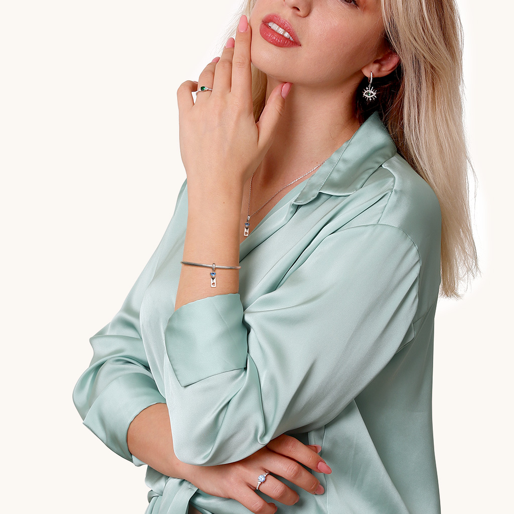 タグハート誕生石ペンダント image number 4