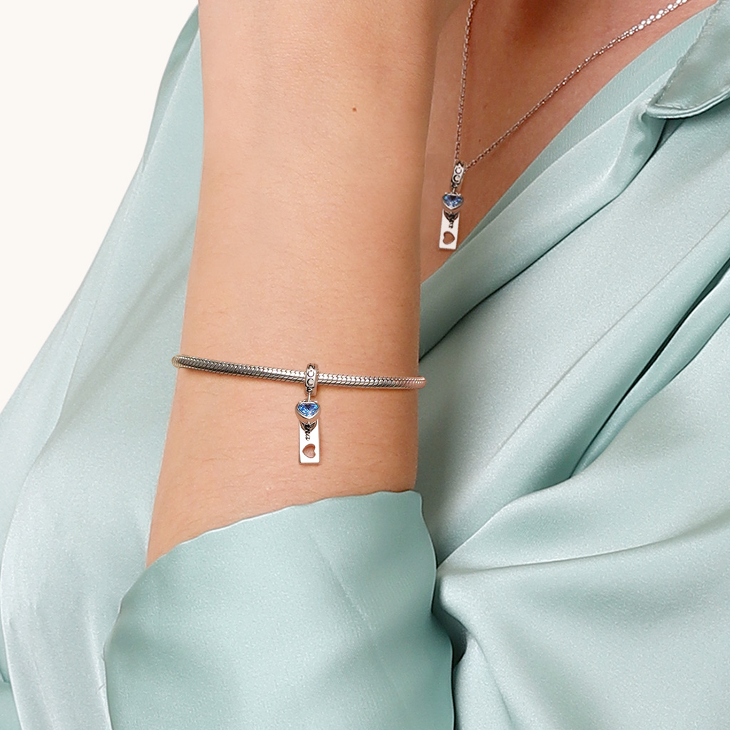 タグハート誕生石ペンダント image number 5