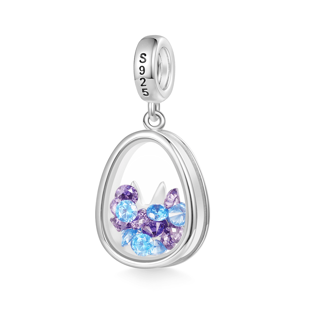 ウサギの卵型ペンダント image number 1