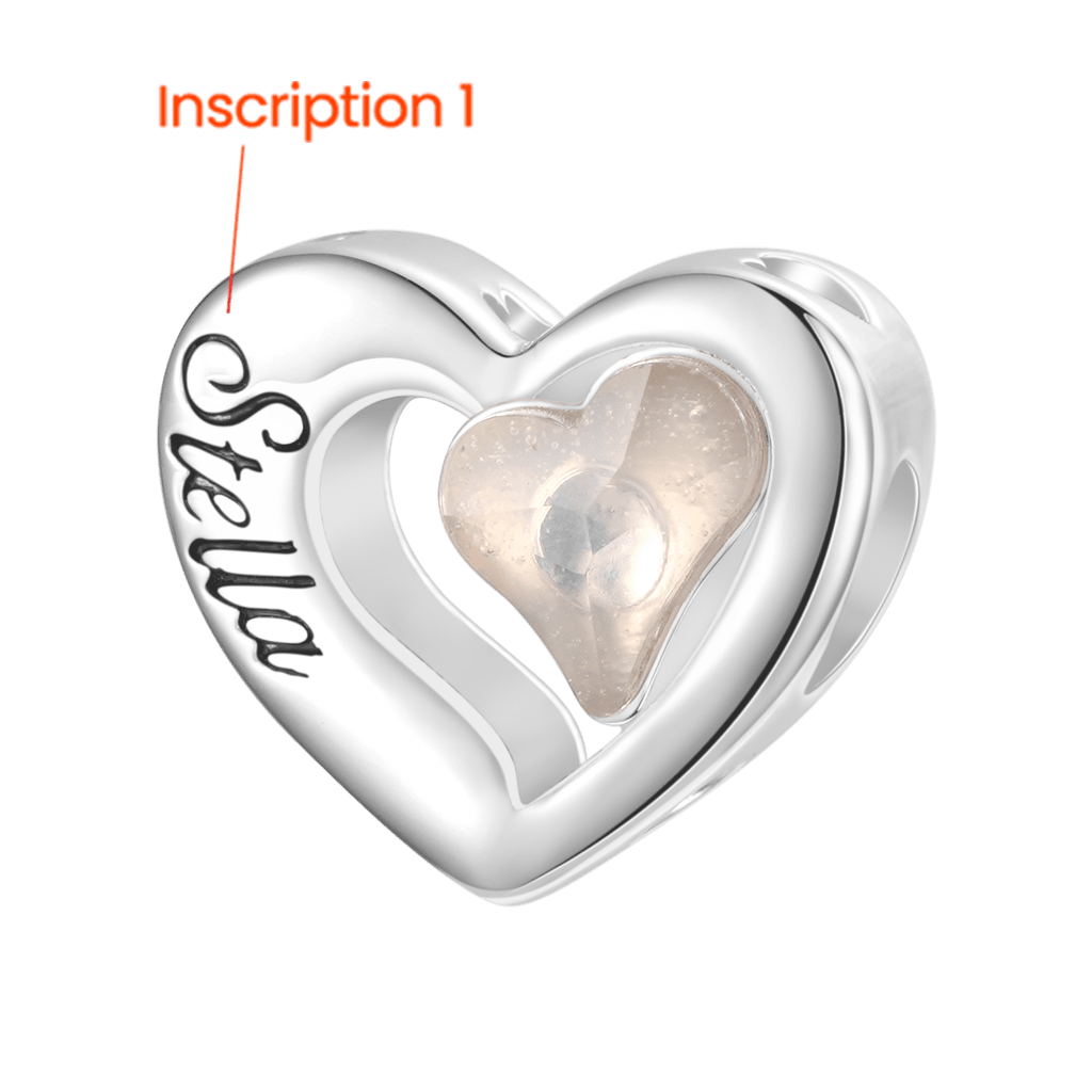 曲がったハートのチャーム image number 1