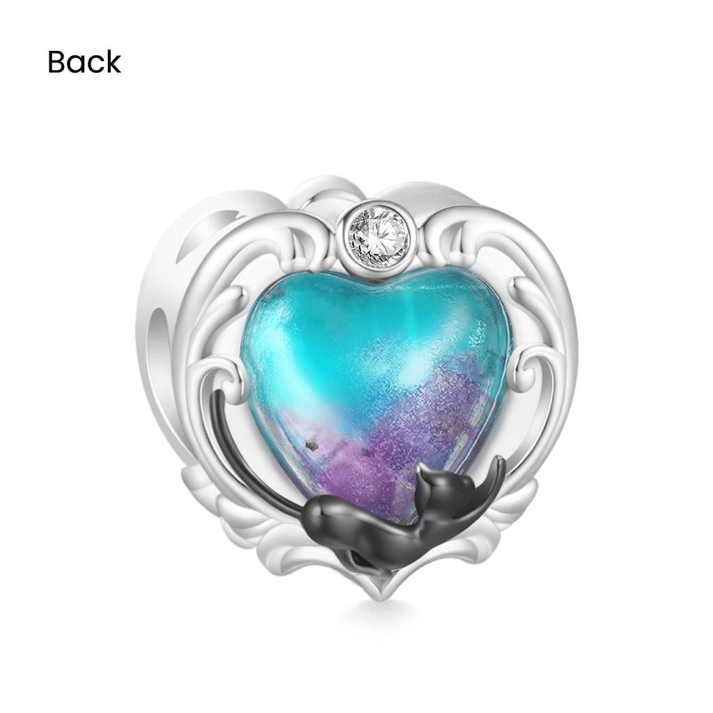 黒猫ハートチャーム image number 2