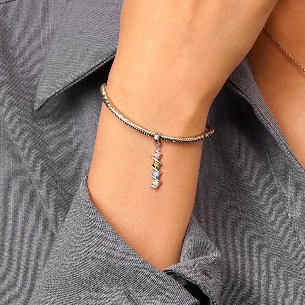 彫刻可能なプリンセス CZ ペンダント image number 7