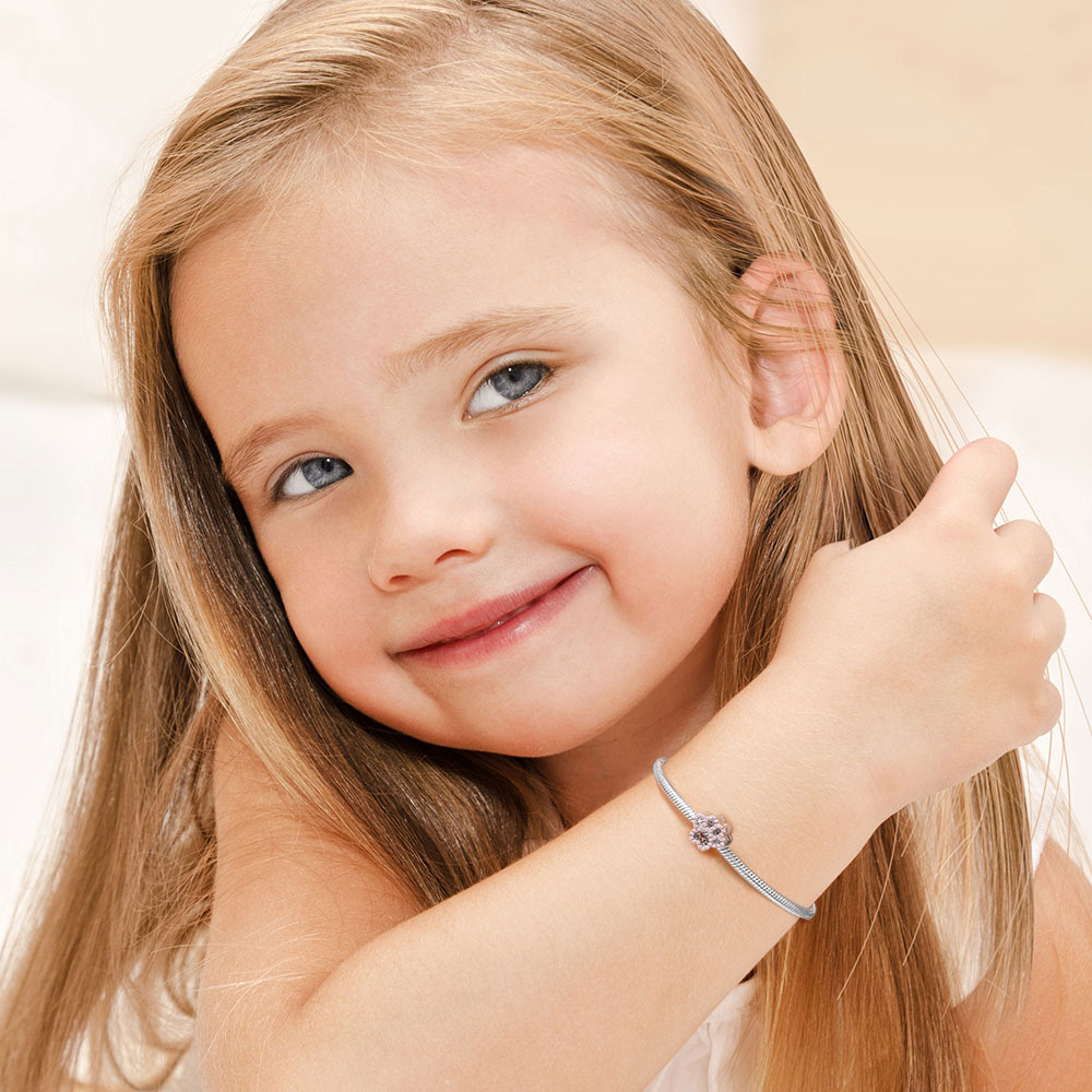 クリスタルピンクの足チャーム image number 2