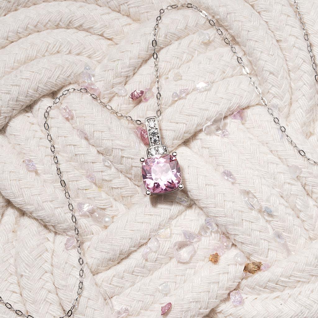 スクエア型誕生石ネックレス image number 2