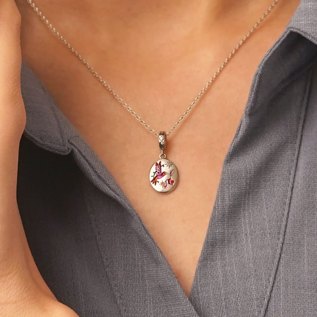 ヴィンテージ手描き鳥ペンダント image number 5