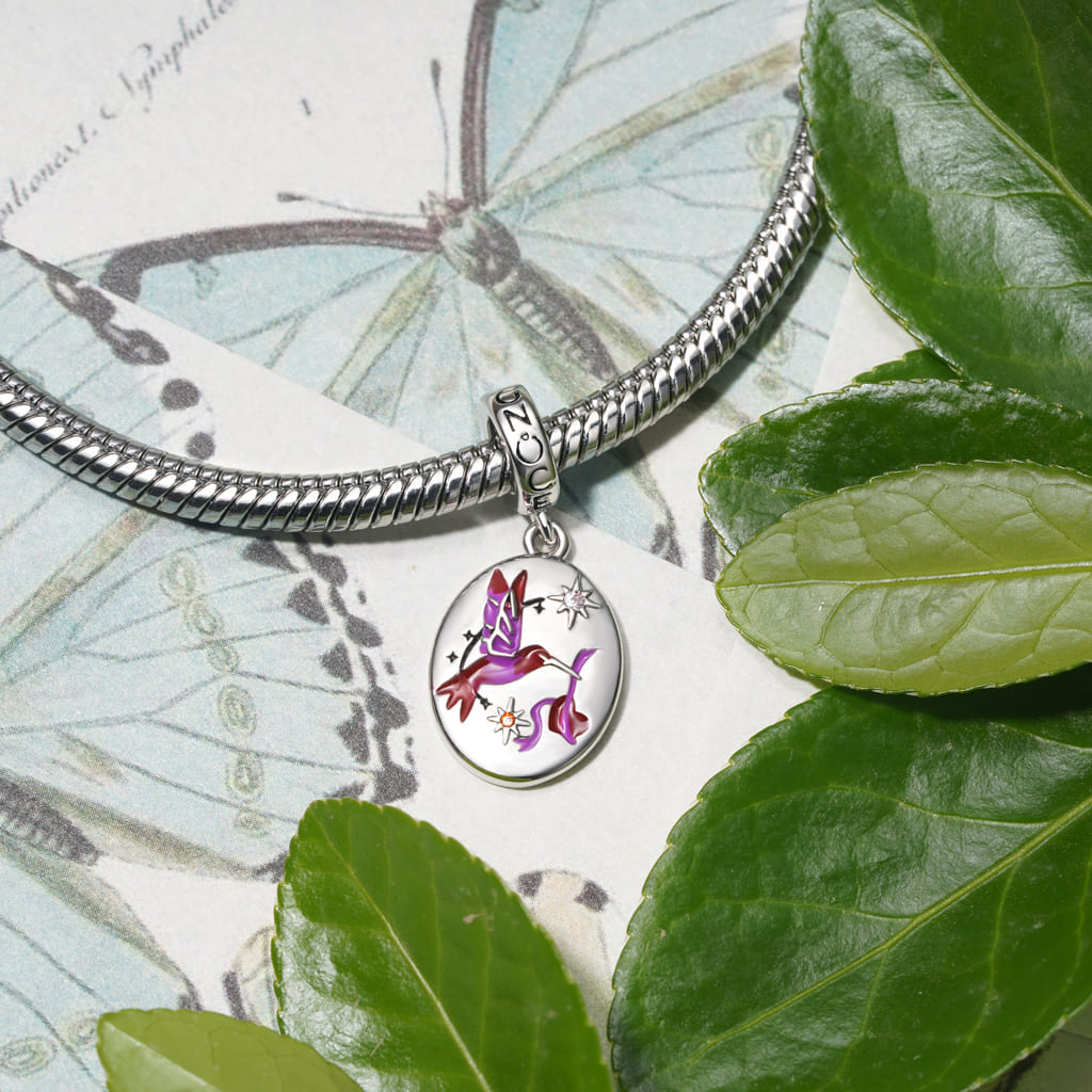 ヴィンテージ手描き鳥ペンダント image number 3