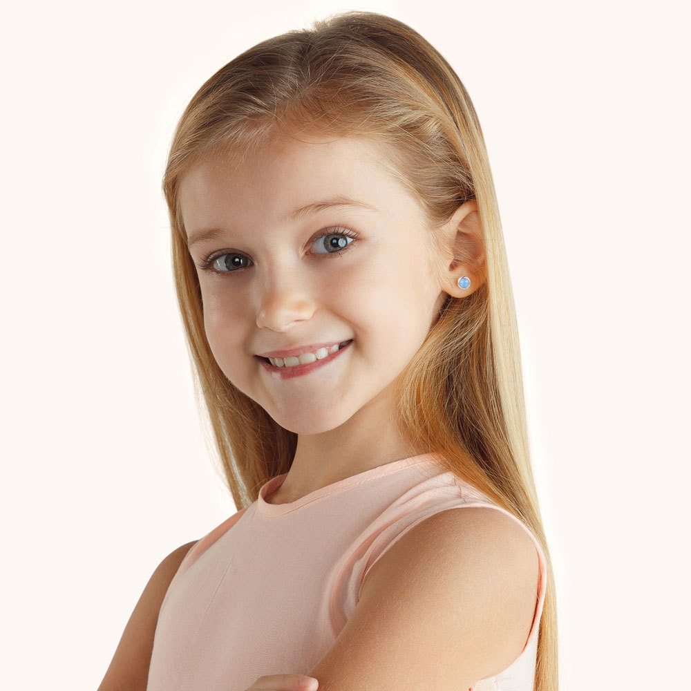 ムーンストーンのスタッドピアス image number 2