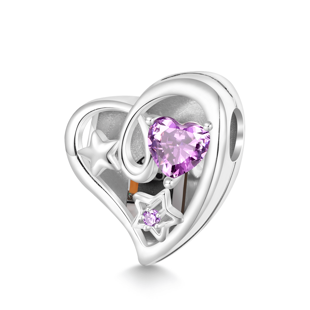 魔法のライトアップピンクハートチャーム image number 1