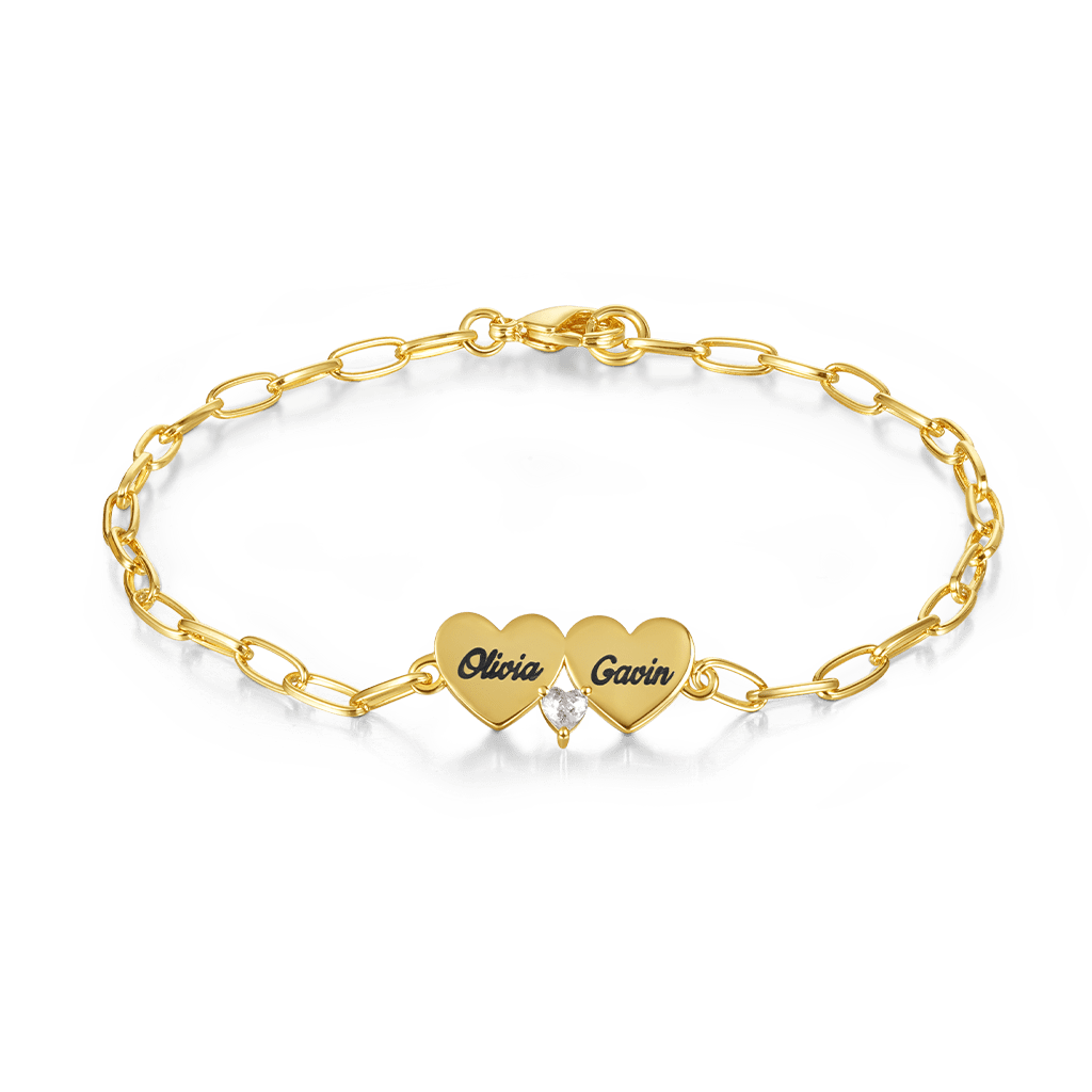 ダブル・ハート・ブレスレット image number 0