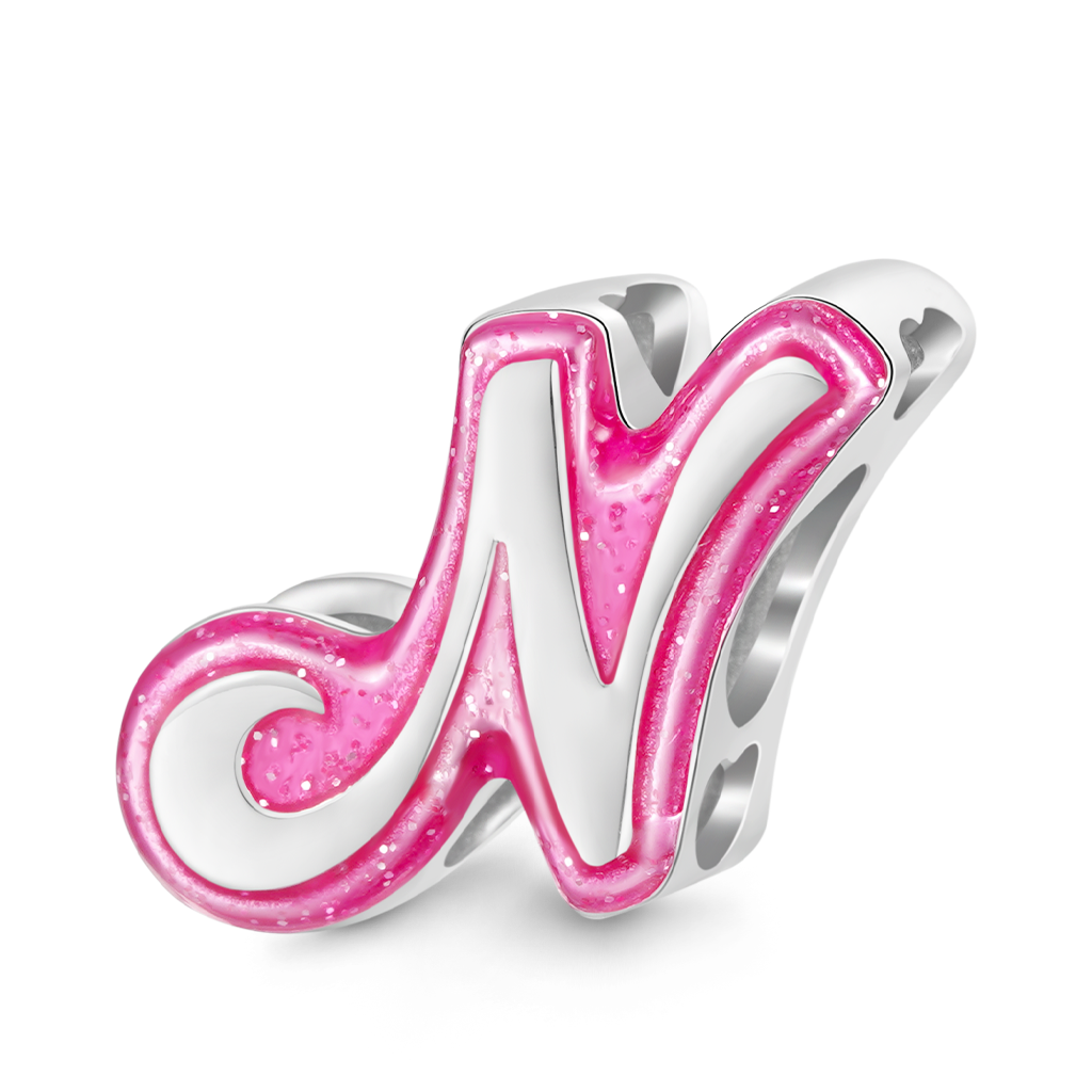 バービー ピンク レター チャーム image number 0